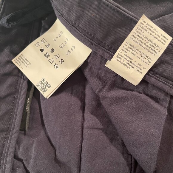 BOSS Hugo Boss Men's Stretch Chino Pants – Navy Blue (Size 32R / EU 48 / US 32R) - Picture 9 of 11